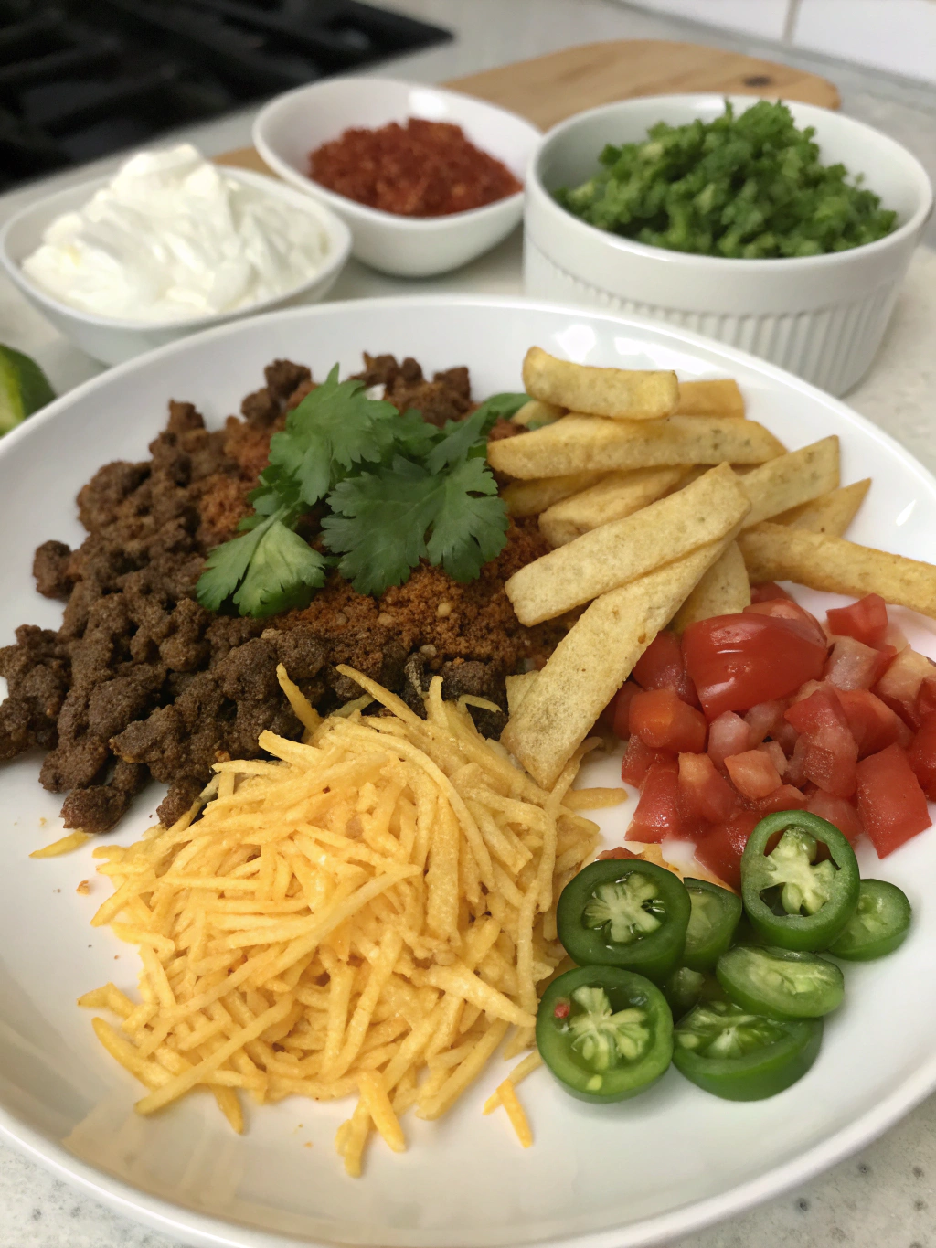 Loaded Beef Nacho Fries 2 Loaded Beef Nacho Fries ingredients