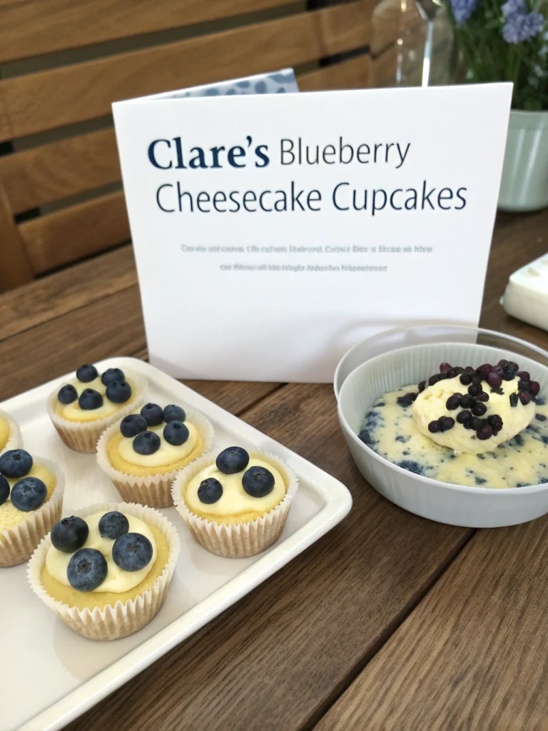 recipes by clare blueberry cheesecake cupcakes