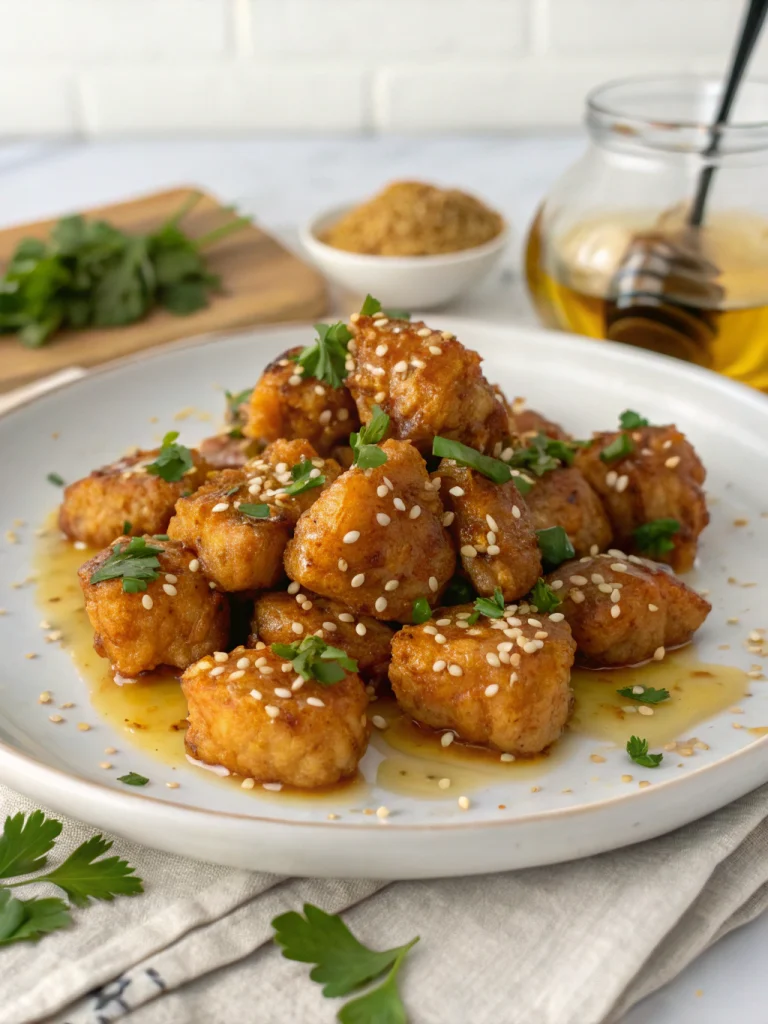 Honey Butter Garlic Chicken Bites