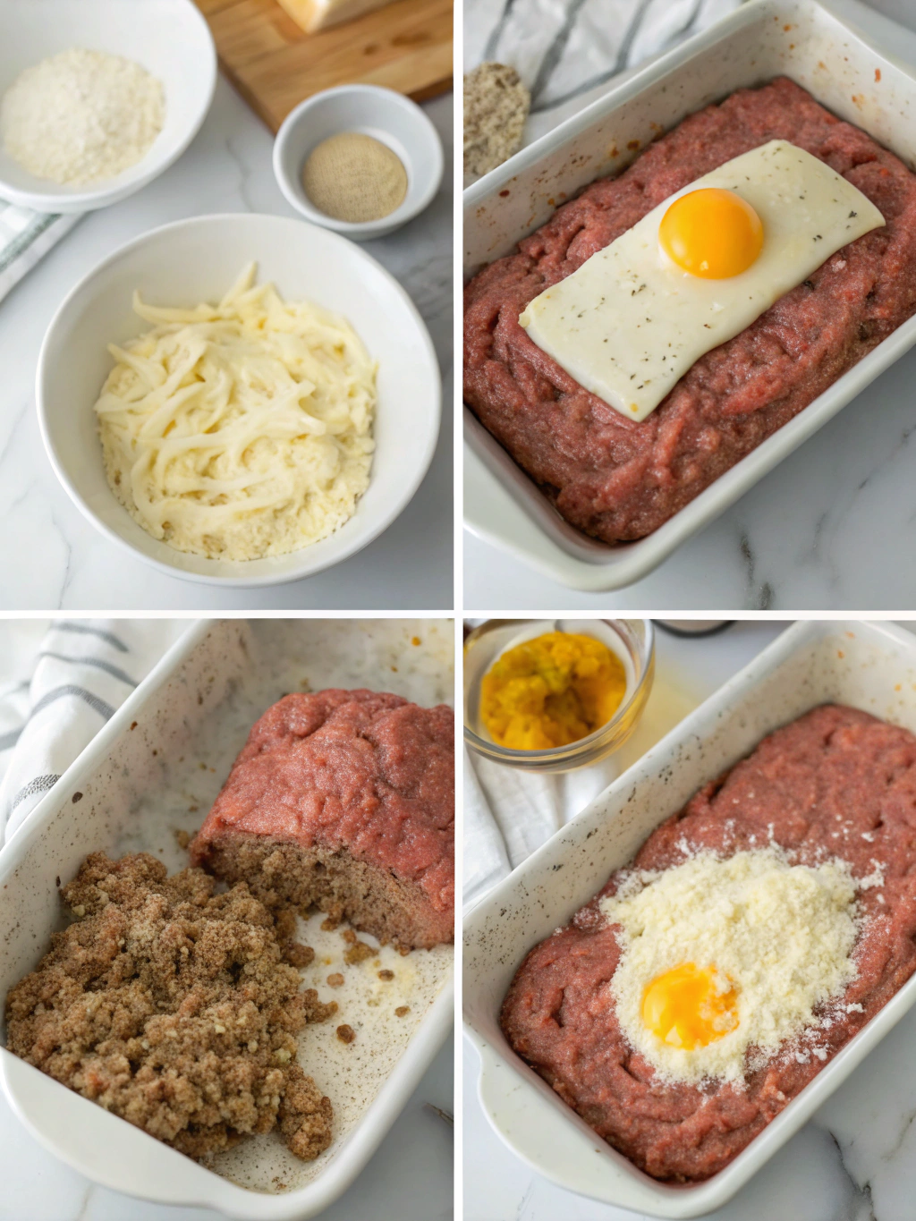Cheesy Stuffed Meatloaf (Mozzarella Centered) 3 Cheesy Stuffed Meatloaf (Mozzarella Centered) preparing steps