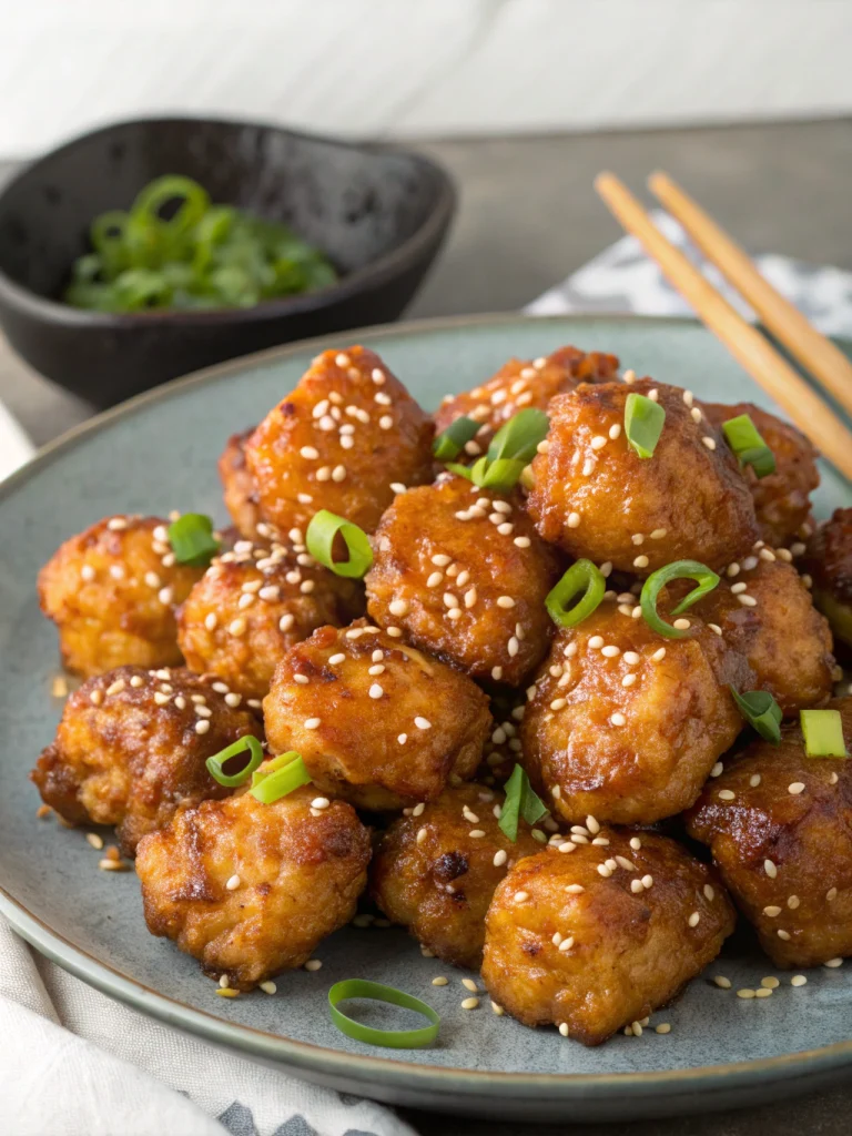 Honey Garlic Chicken Bites (Crispy & Addictive!)