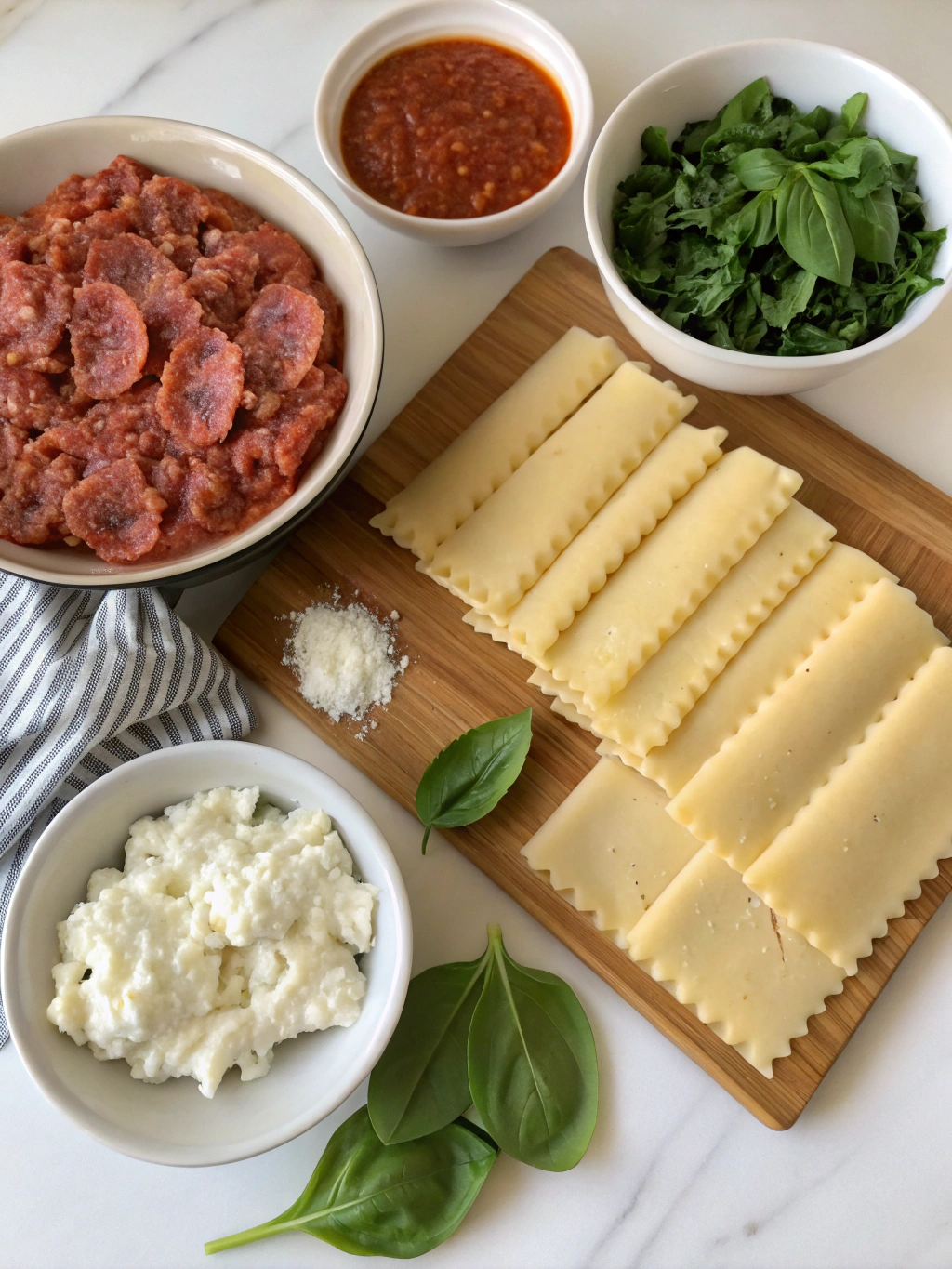 Beef & Ricotta Lasagna Roll-Ups 2 Beef & Ricotta Lasagna Roll-Ups ingredients