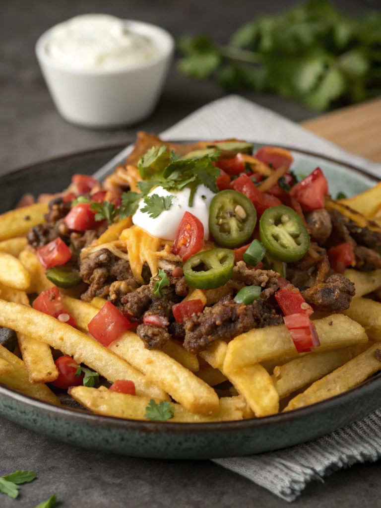 Loaded Beef Nacho Fries