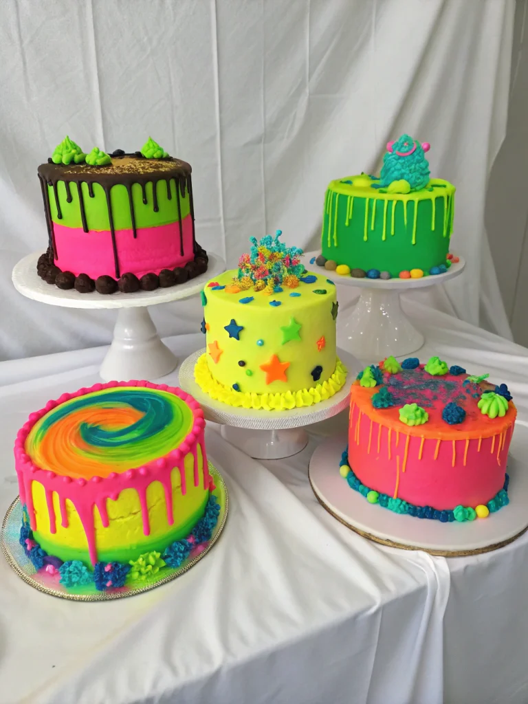 05 Creative Neon Cake Ideas For Your Next Party