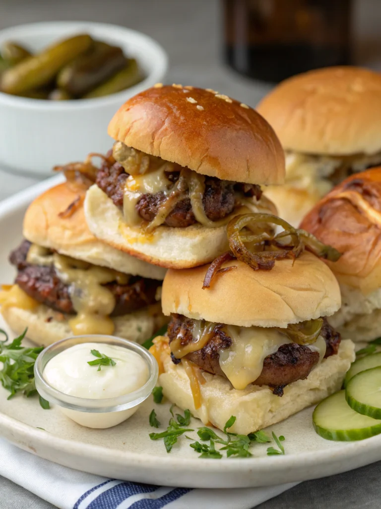 French Onion Beef Sliders