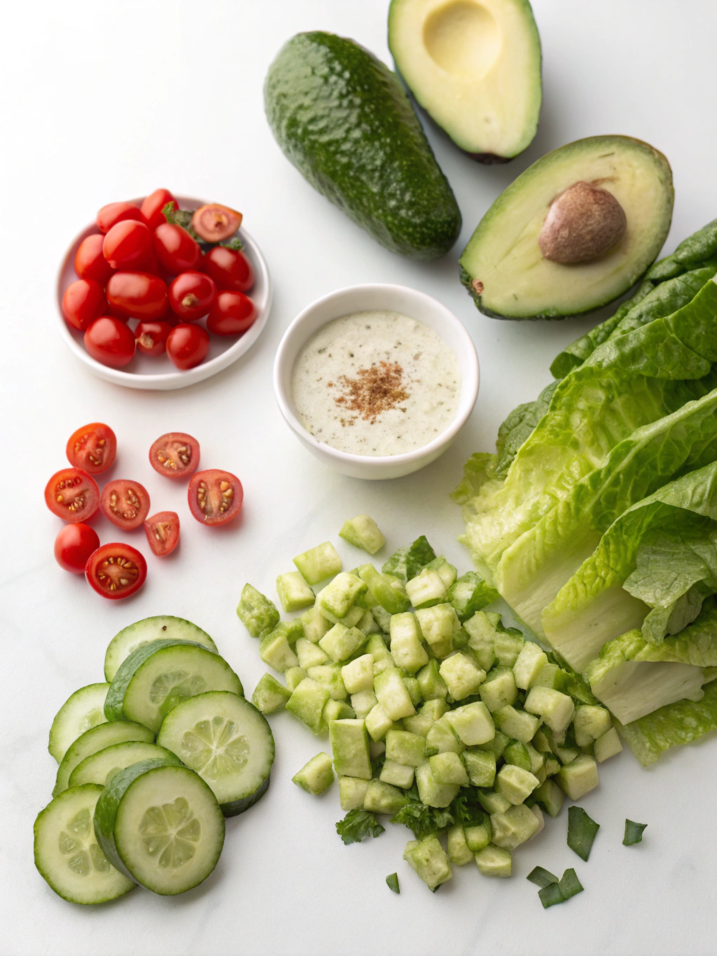 Green Goddess Chopped Salad (Baked by Melissa Style) 2 Green Goddess Chopped Salad (Baked by Melissa Style) ingredients