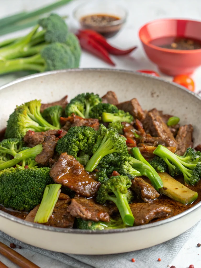 Chinese Beef and Broccoli (牛肉炒西兰花)