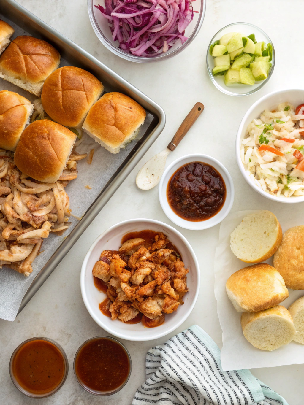 BBQ Chicken Sliders – Your Next Summer Obsession preparing steps