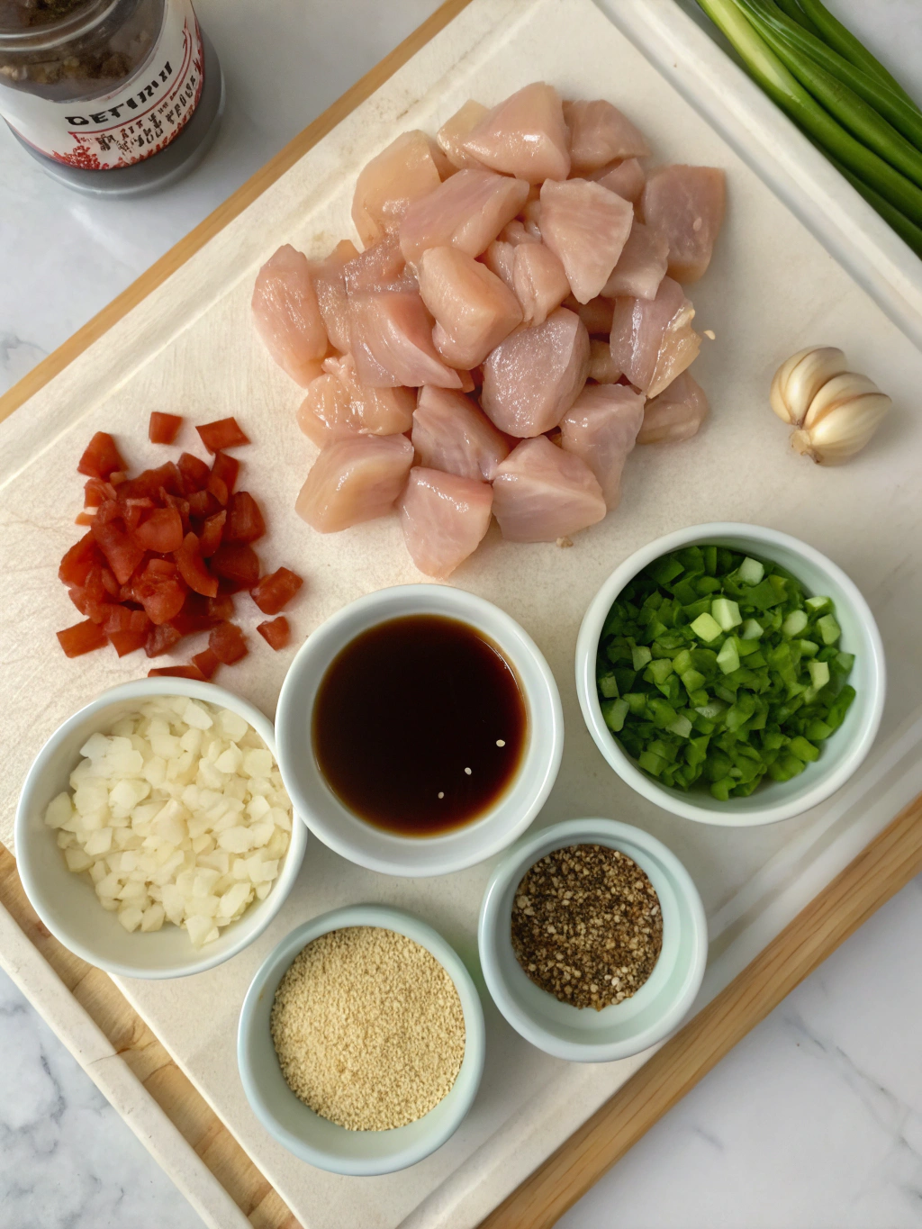 Honey Garlic Chicken Bites ingredients