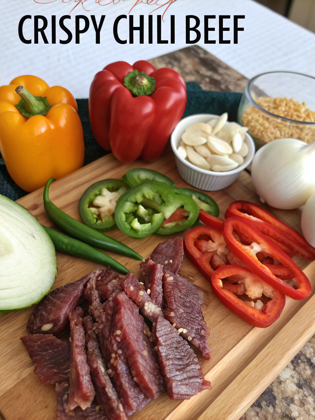Crispy Chili Beef 2 Crispy Chili Beef ingredients