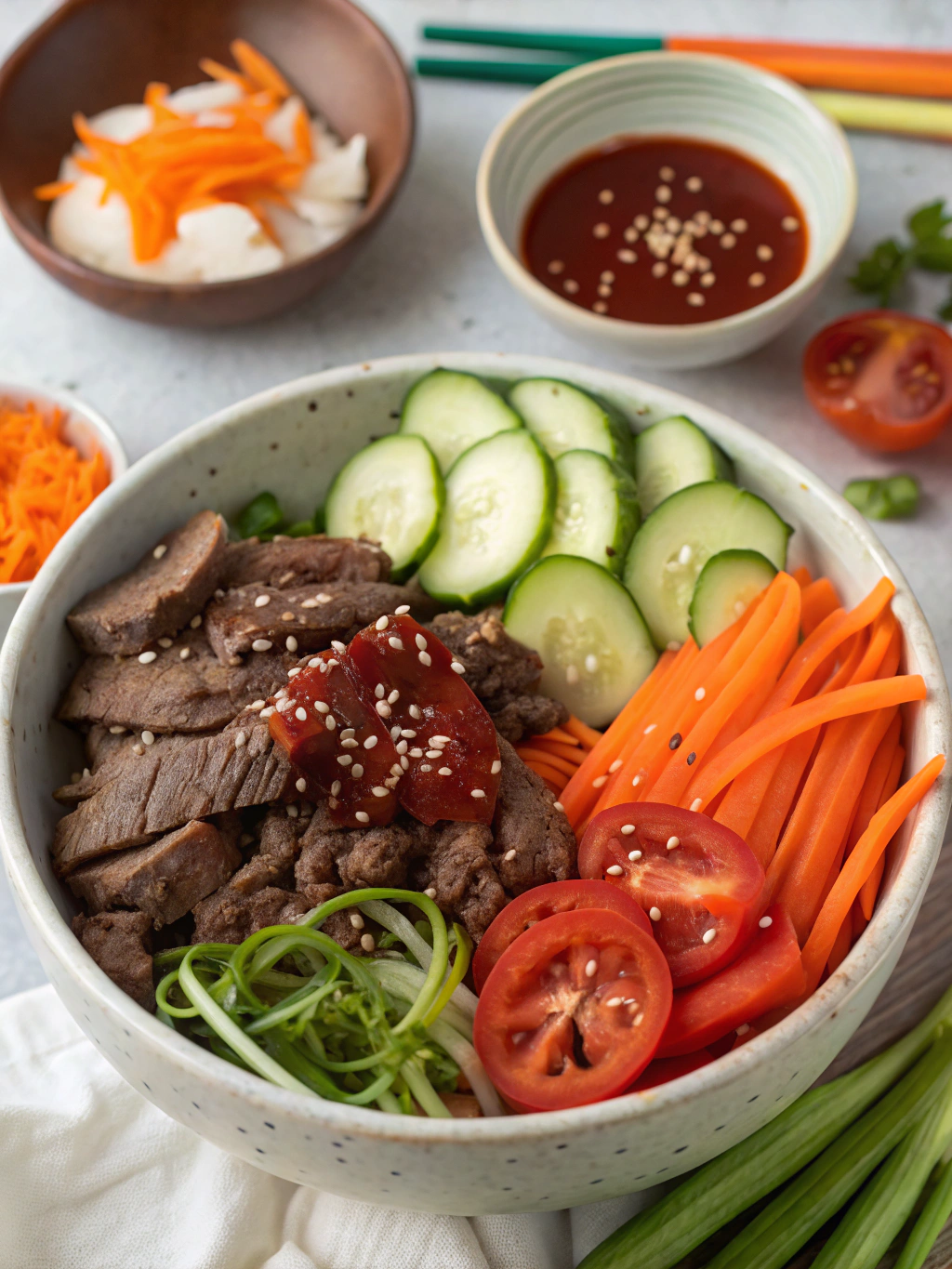 Beef Bulgogi Bowls 2 Beef Bulgogi Bowls ingredients