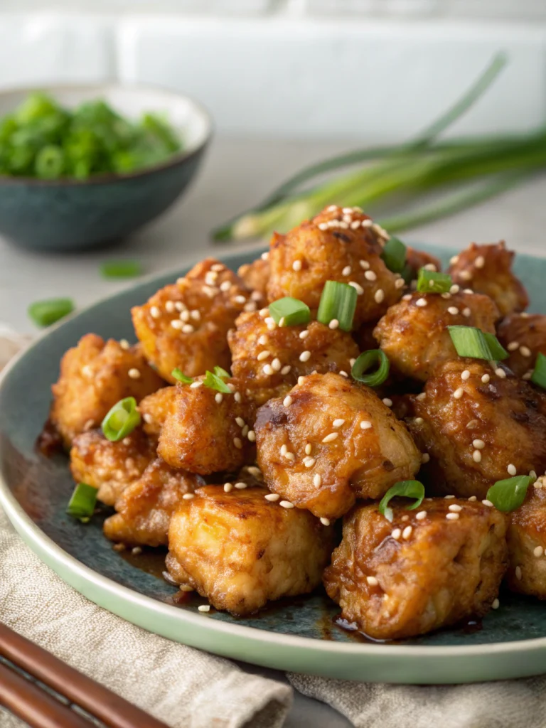 Honey Garlic Chicken Bites (Crispy & Addictive!)